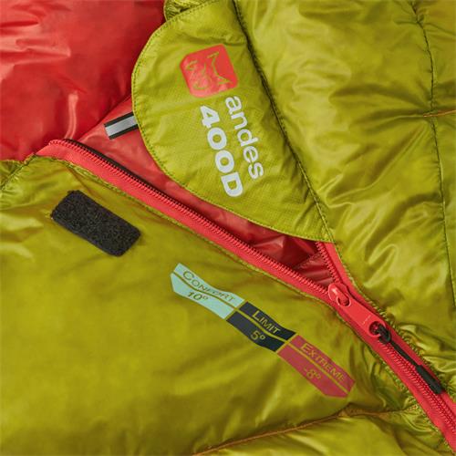 Andes Alma 400 Double Sleeping Bag Warm 400GSM Filling Festivals Waterproof Compression Carry Bag Included Ideal For Camping 